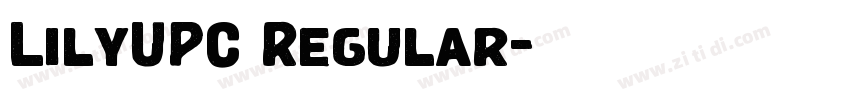 LilyUPC Regular字体转换